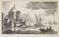 KG 05172
<br/>
Kerk aan een rivier
<br/>
<em>Visscher, Jan de (ca. 1636-na 1692)</em>